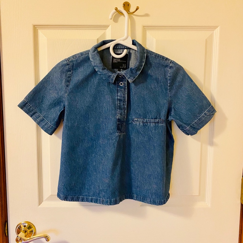 ZARA Jeans Top Size S